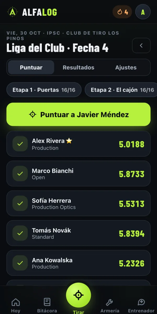 Etapa por etapa: la app te dice a quién le toca.